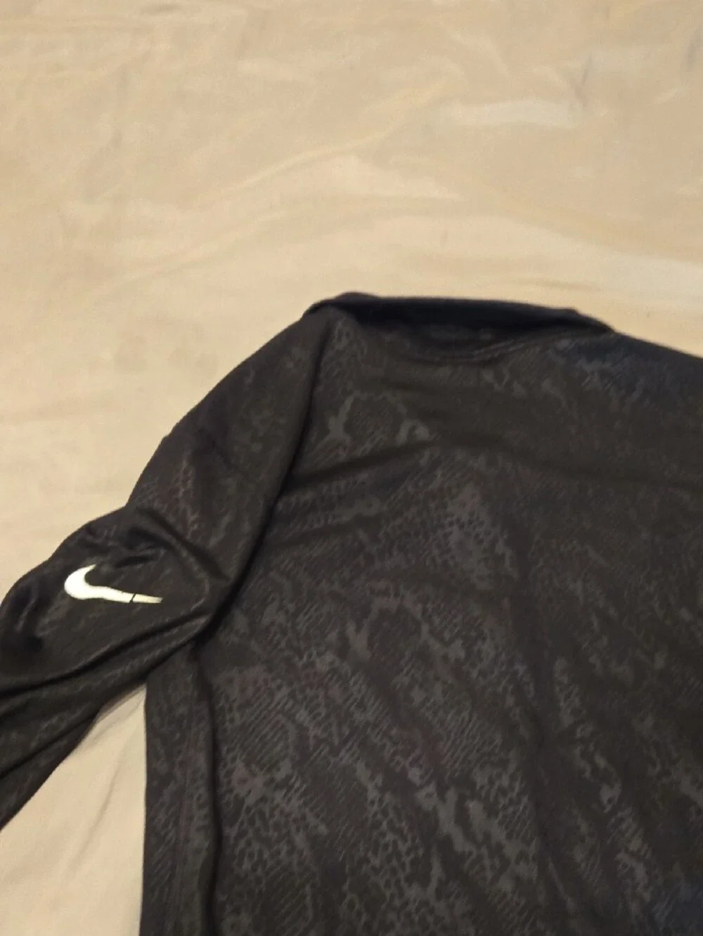 Nike Black Jacquard Half-Zip Pullover